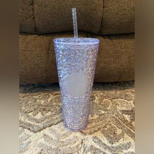 NEW 2024 Starbucks Holiday Ice Iridescent Gemstone Tumbler 24 oz Venti Cold